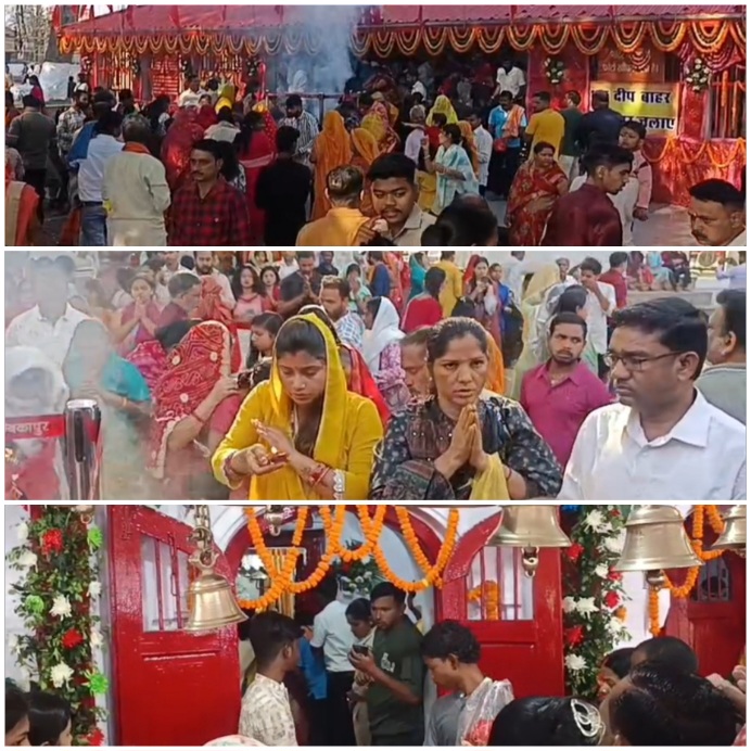 अंबिकापुर में चैत्र नवरात्रि की धूम : मां महामाया मंदिर में उमड़ा आस्था का सैलाब