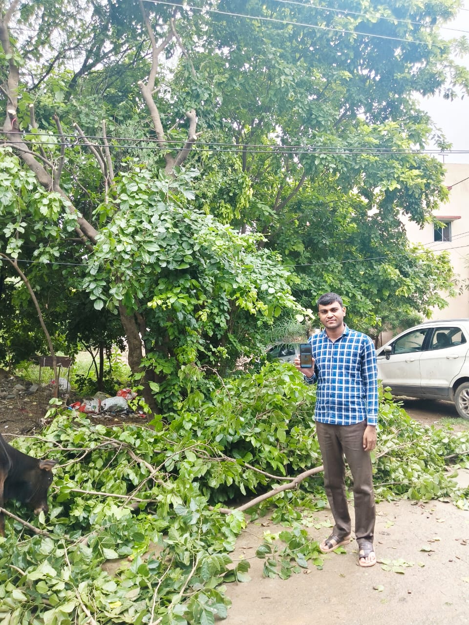 मुख्यमंत्री हेल्पलाइन बनी समाधान का माध्यम…विद्युत तार से टकरा रही पेड़ की डालियां हटाईं, संभावित दुर्घटना टली